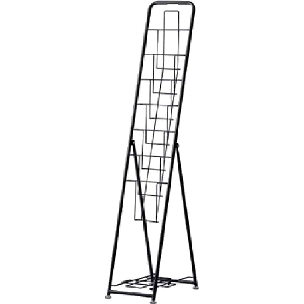 アールエフヤマカワ　パンフレットスタンド　７段　シングル　ブラック　　ＲＦＰＦＳ－ＳＧＢＫ＿