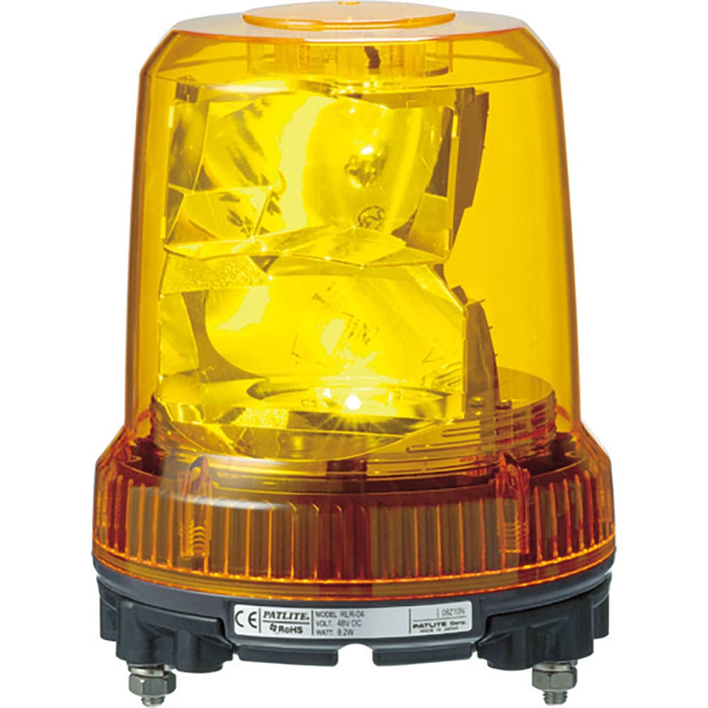 ＰＡＴＬＩＴＥ　強耐振型ＬＥＤ回転灯　ＲＬＲ－Ｍ２－Ｐ－Ｙ　５５１６２＿