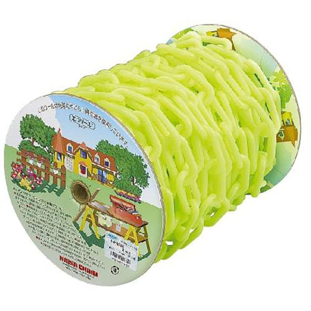 ニッサチェイン　蛍光プラカラー　１５ｍ巻　黄　Ｒ－ＰＷ８０Ｋ－ＬＹ＿