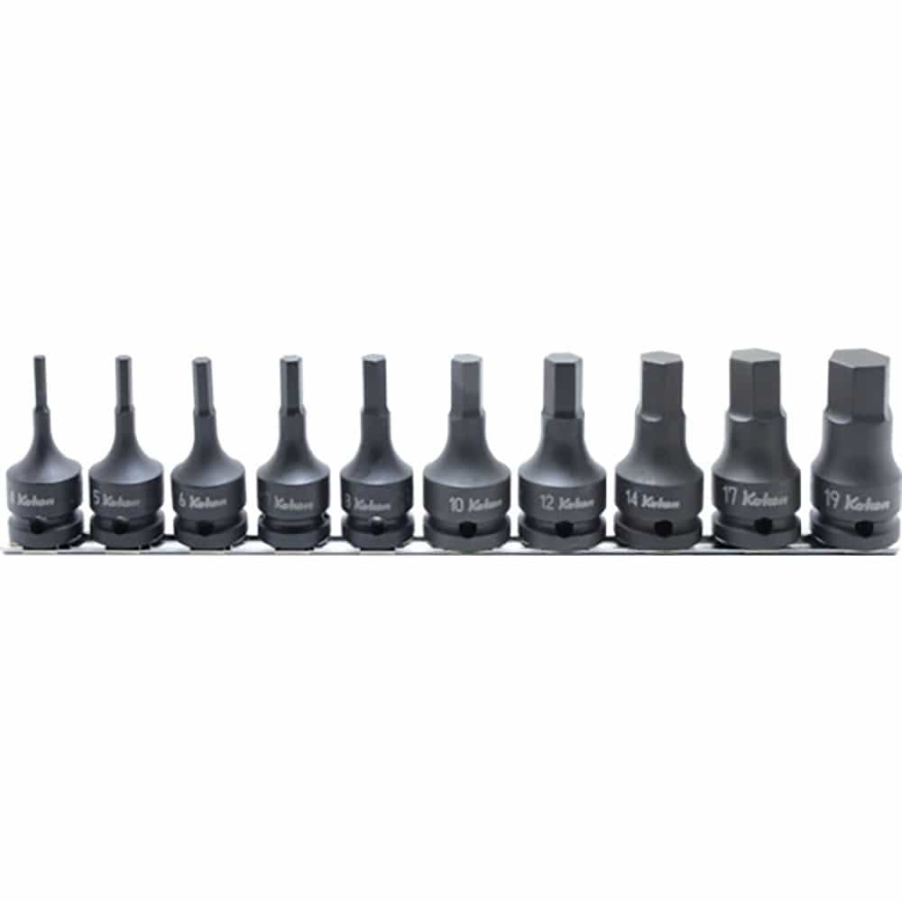 Ｋｏ－ｋｅｎ　１２．７ｍｍ差込　インパクトヘックスビットソケットレールセット１０ヶ組　ＲＳ１４０１＿