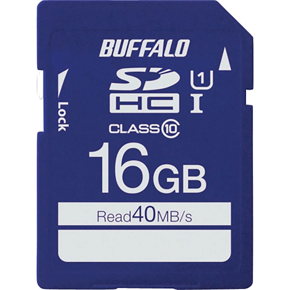 ＢＵＦＦＡＬＯ　ＵＨＳ－Ｉ　Ｃｌａｓｓ１　ＳＤＨＣカード　１６ＧＢ　ＲＳＤＣ－０１６ＧＵ１Ｓ＿