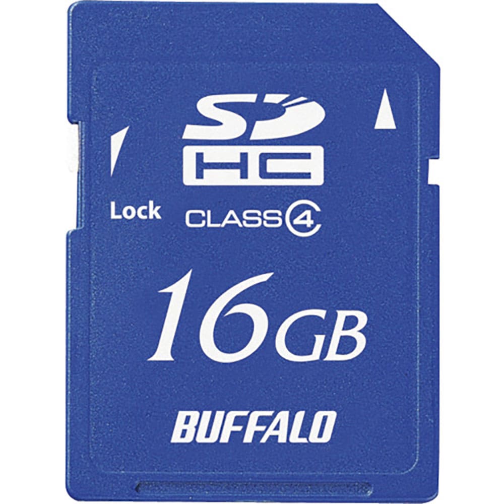 ＢＵＦＦＡＬＯ　Ｃｌａｓｓ４　ＳＤＨＣカード　１６ＧＢ　ＲＳＤＣ－Ｓ１６ＧＣ４Ｂ＿