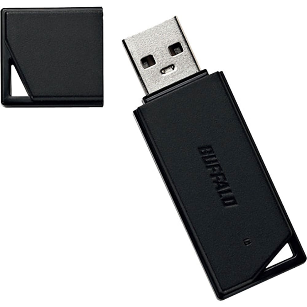 ＢＵＦＦＡＬＯ　ＵＳＢ２．０　どっちもＵＳＢメモリー　６４ＧＢ　ブラック　ＲＵＦ２－ＫＲ６４ＧＡ－＿