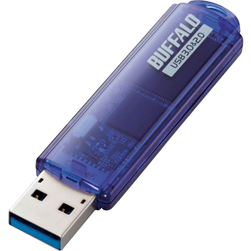 ＢＵＦＦＡＬＯ　ＵＳＢ３．０対応　ＵＳＢメモリー　スタンダードモデル　１６ＧＢ　ブルー　ＲＵＦ３－＿