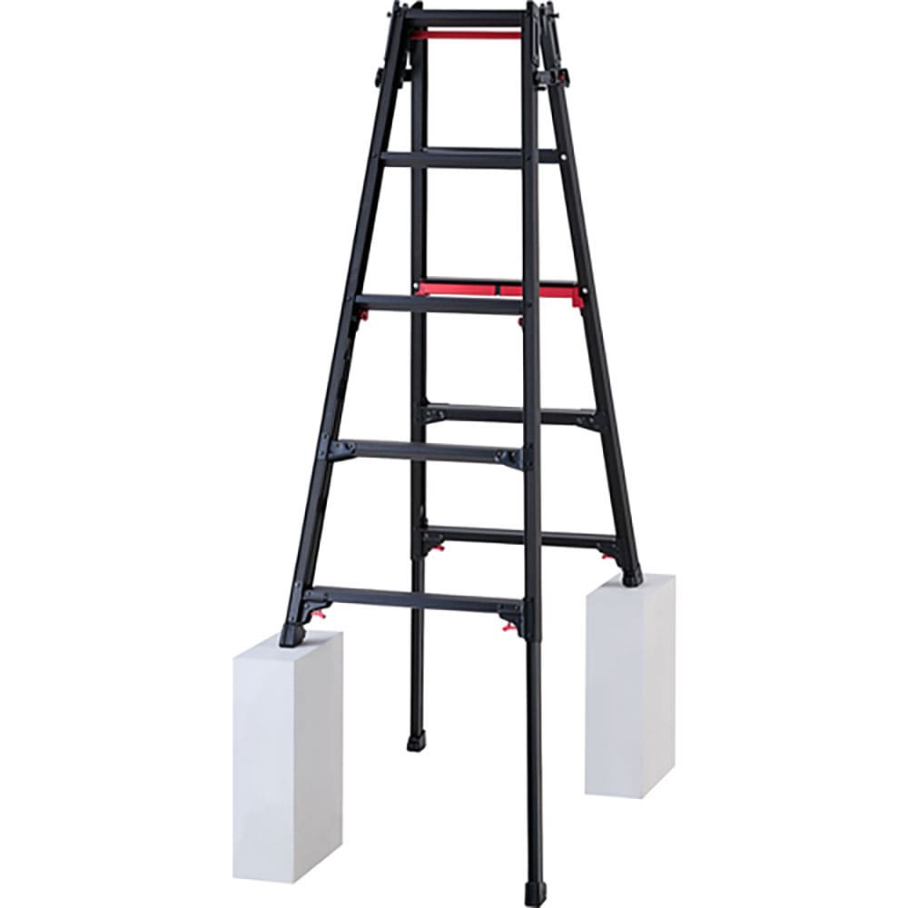 ハセガワ　脚部伸縮式アルミはしご兼用脚立　ＲＹＲＬＢ型　５段　ＲＹＲＬＢ－１５＿