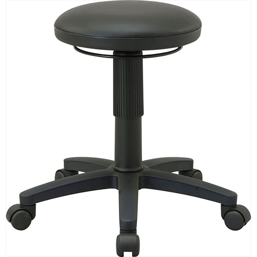 ナカバヤシ　ラウンドレバ－チェア／ブラック　ＲＺＲ－１０４ＢＫ＿