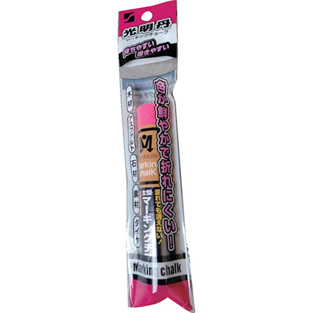 祥碩堂　光明丹マーキングチョーク　１本ＯＰＰ袋入り　蛍光ピンク　Ｓ３００６７＿