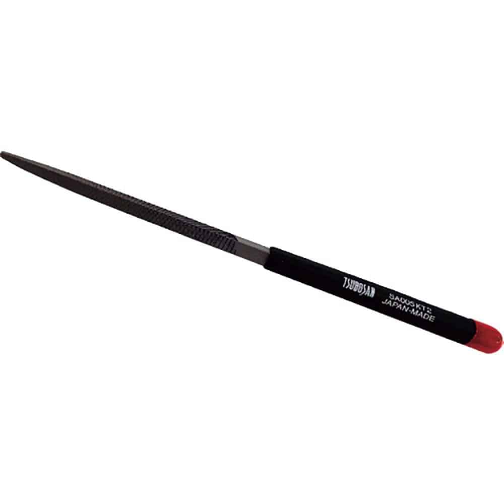 ツボサン　検定ヤスリ　組タイプ　三角　中目　＃２　ＳＡ００５ＫＴ２＿