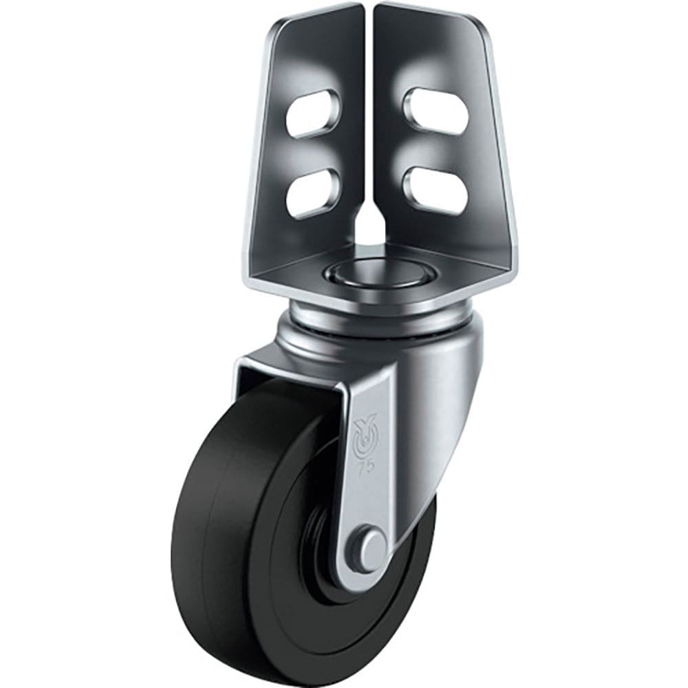 ユーエイ　アングル　自在　キャスター　導電ゴム　車輪径７５ｍｍ　　Ｓタイプ　ＳＡ型　取付寸法２０×＿