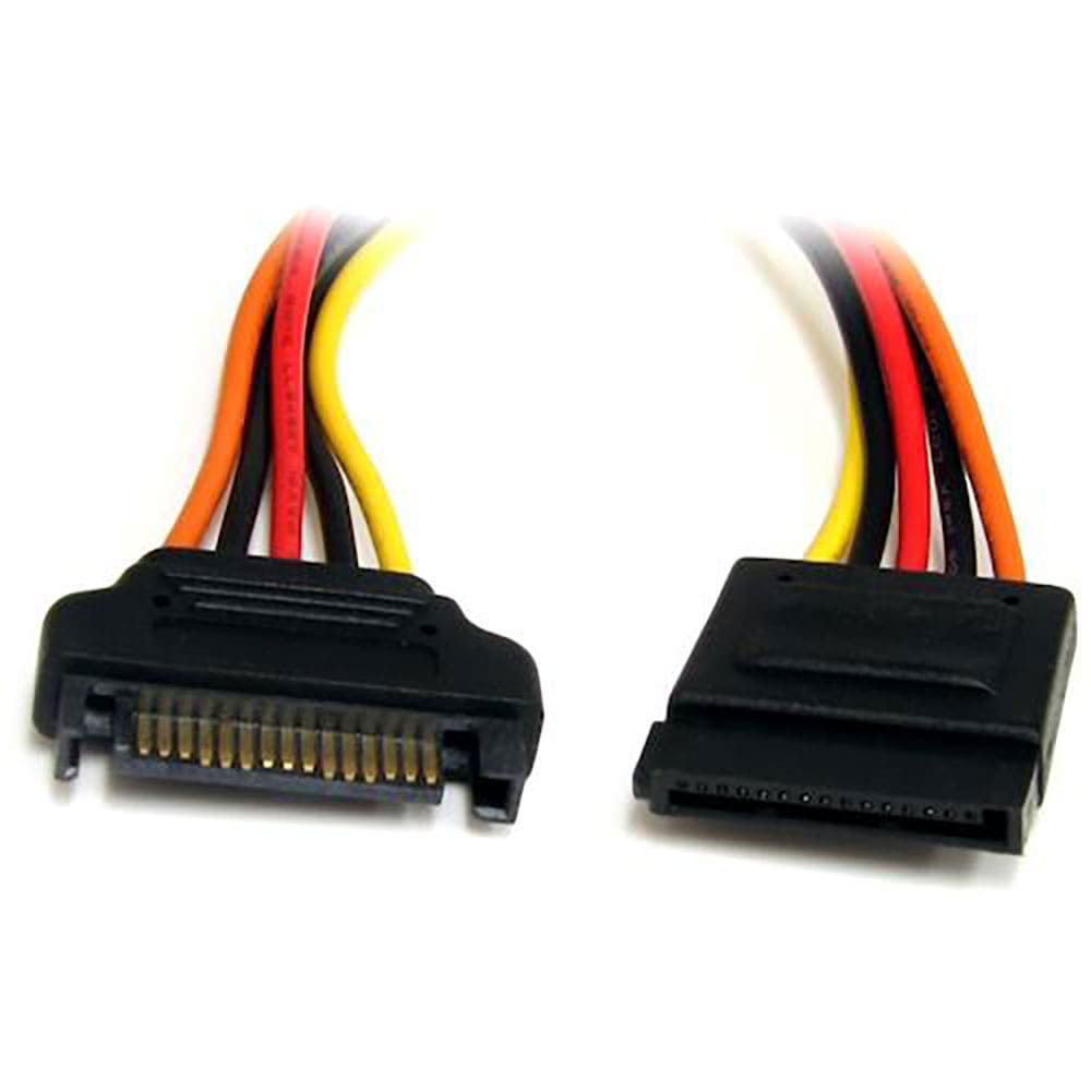 ＳｔａｒＴｅｃｈ　ＳＡＴＡ電源延長ケーフ゛ル／３０ｃｍ／１５　－　１５ピン／オス－オス／シリアルＡ＿