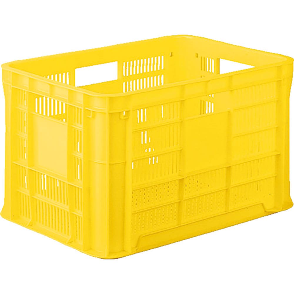 ヒシ　ＳＢ型コンテナ（メッシュタイプ）　Ｗ５２４×Ｄ３６５×Ｈ３０９　黄　黄　ＳＢ－４５　　Ｙ＿