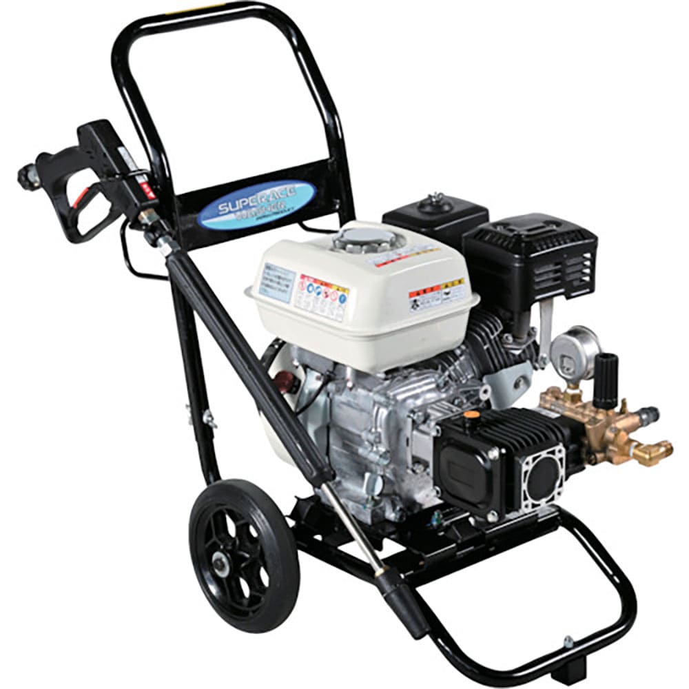 スーパー工業　エンジン式高圧洗浄機　ＳＥＣ－１０２０－２Ｎ　コンパクト＆カートタイプ　バリューエデ＿