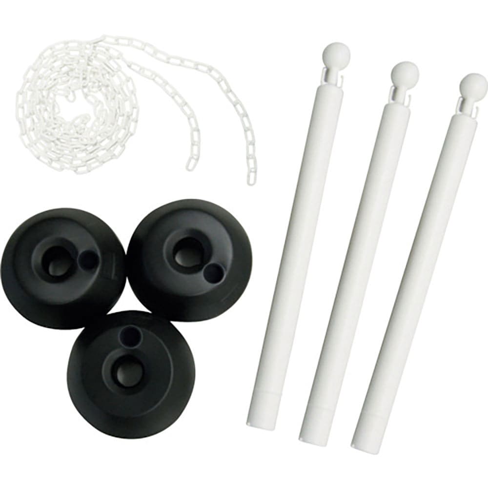 ミツギロン　チェーンスタンド３本組ホワイト（チェーン有り）　ＳＦ－０３－Ｗ　ＳＦ－０３－Ｗ＿