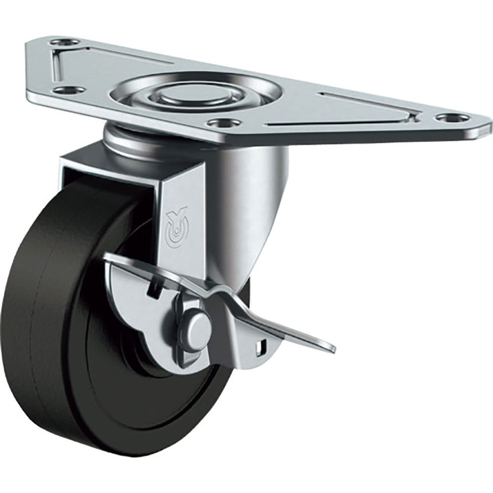 ユーエイ　プレート式　自在　キャスター　ゴム　車輪径５０ｍｍ　ストッパー付き　Ｓタイプ　ＳＧＣ－Ｓ＿