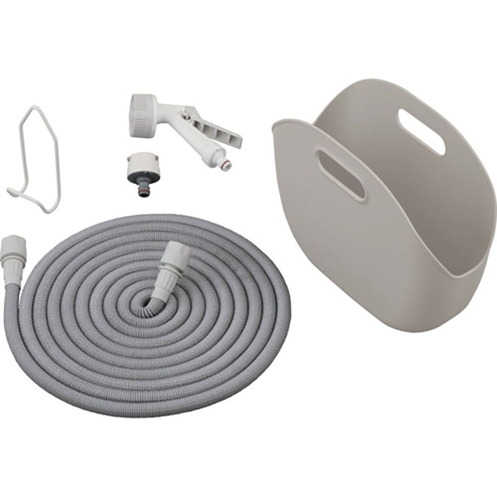 ＩＲＩＳ　２０１３２４　伸縮ホースポータブルセット　１５ｍ　ライトグレー　ＳＨＰ－１５－Ｈ＿
