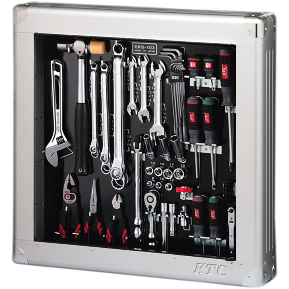 ＫＴＣ　工具セット（薄型収納メタルケースタイプ）［５６点］　ＳＫ３５６１ＳＳ＿