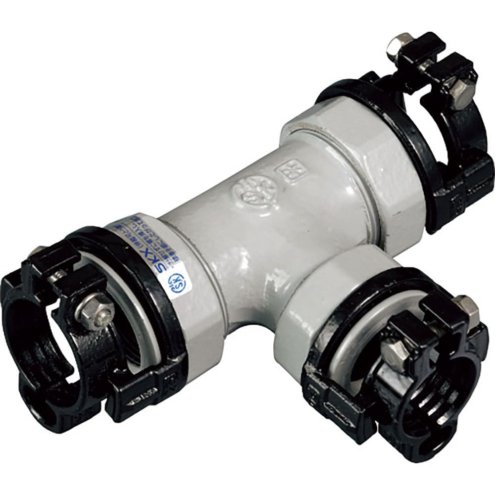 ＳＫカワニシ　鋼管用継手　ＳＫＸナット付チーズ４０×４０　ＳＫＸ－ＮＴ－４０Ｘ４０＿