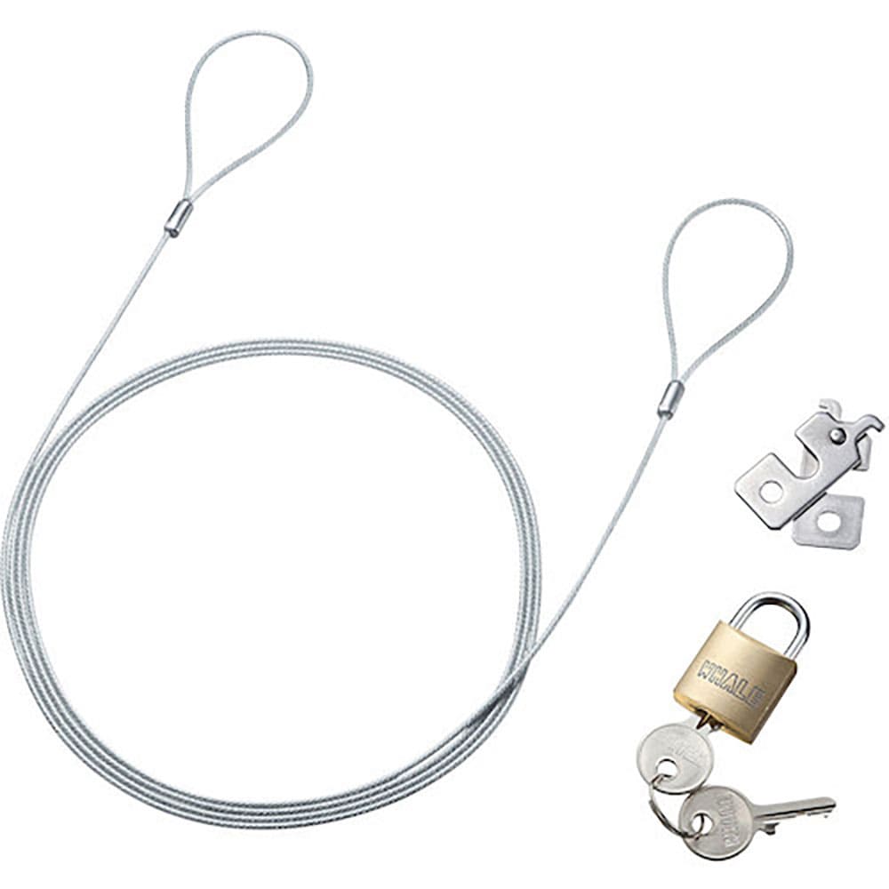 ＳＡＮＷＡ　ｎａｎｏＳａｖｅｒスロット対応セキュリティワイヤー・南京錠　ＳＬ－８３＿