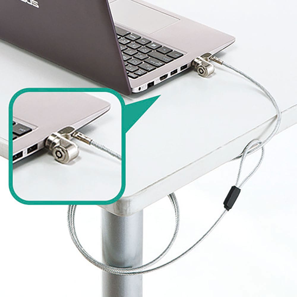 ＳＡＮＷＡ　Ｌ字型シリンダセキュリティ（ｅセキュリティ）　ＳＬＥ－２０Ｓ＿