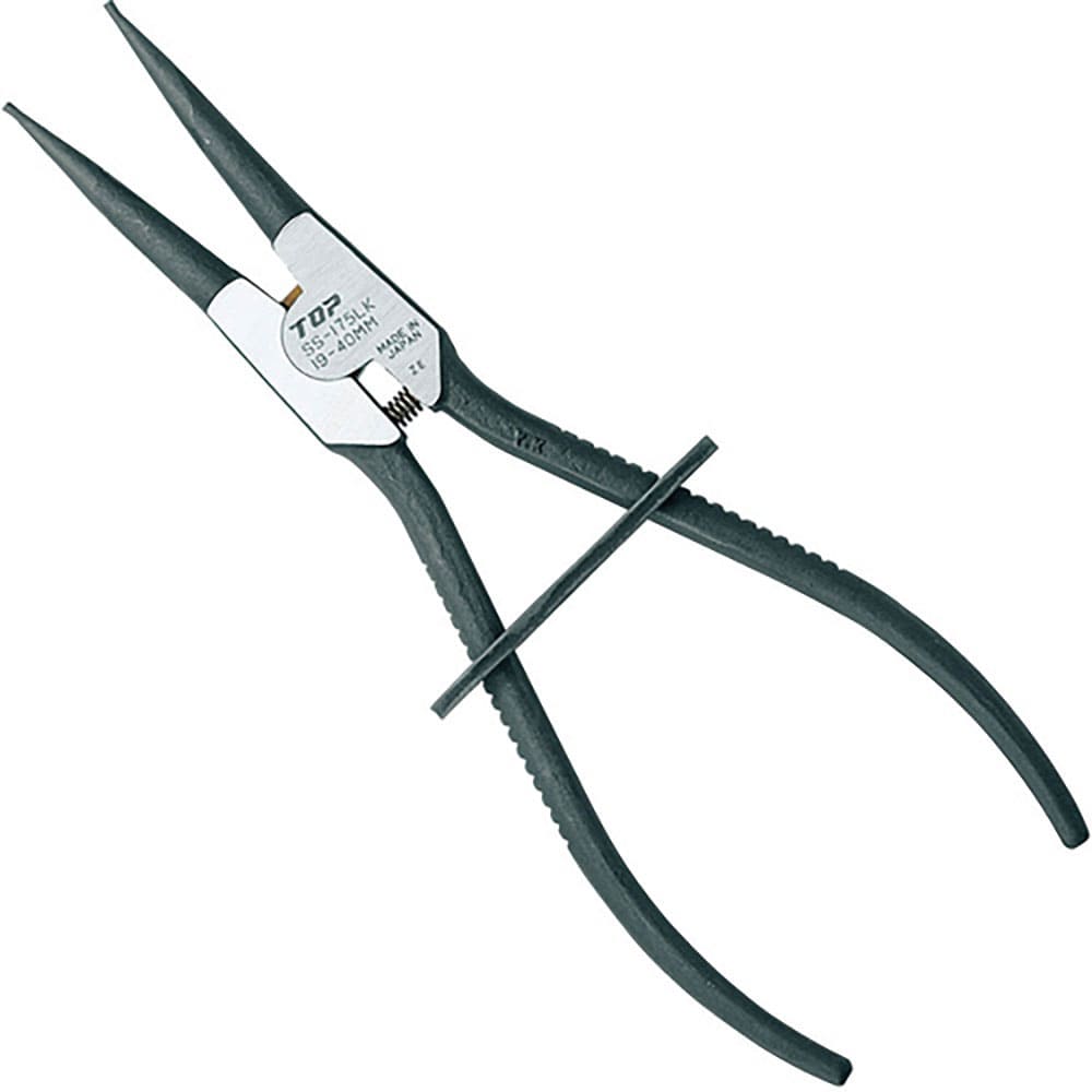 ＴＯＰ　ロック式スナップリングプライヤ軸用　ロック式スナップリングプライヤ　軸用直爪　１７５ｍｍ　＿
