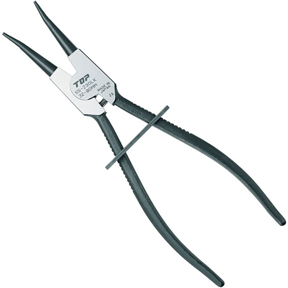ＴＯＰ　ロック式スナップリングプライヤ軸用　ロック式スナップリングプライヤ　軸用直爪　２３０ｍｍ　＿