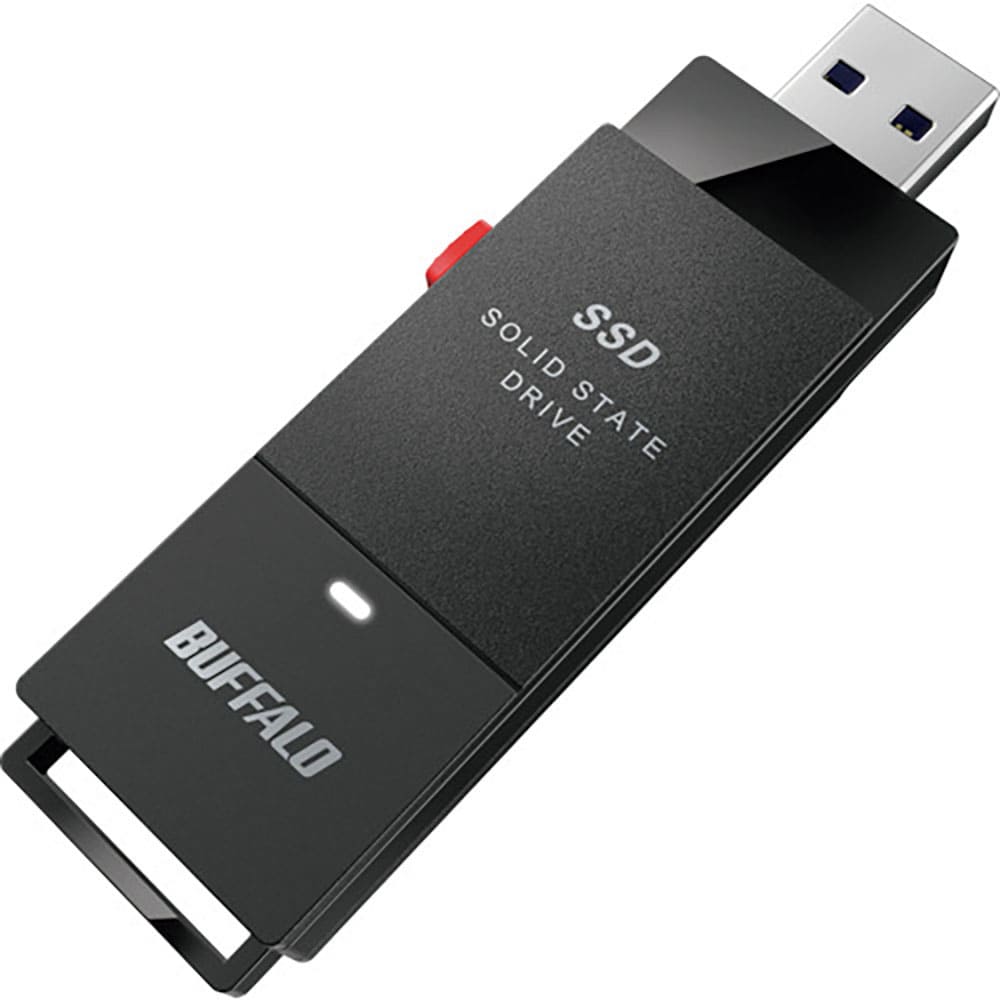 ＢＵＦＦＡＬＯ　ＵＳＢ３．２（Ｇｅｎ１）　ポータブルＳＳＤ　５００ＧＢ　スティック型　ＳＳＤ－ＰＵ＿