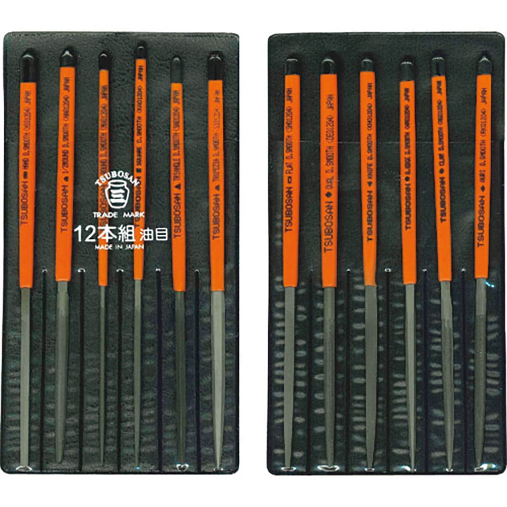 ツボサン　組ヤスリセット　１２本組　油目　ＳＴ０１２－０４＿