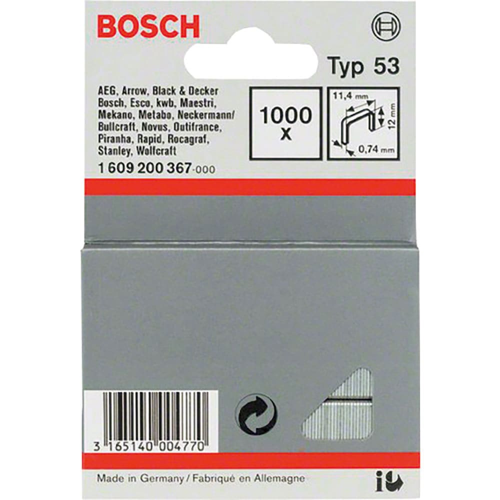 ボッシュ　ステープル１２ｍｍ　（１０００本入）　ＳＴ１２－１１４＿