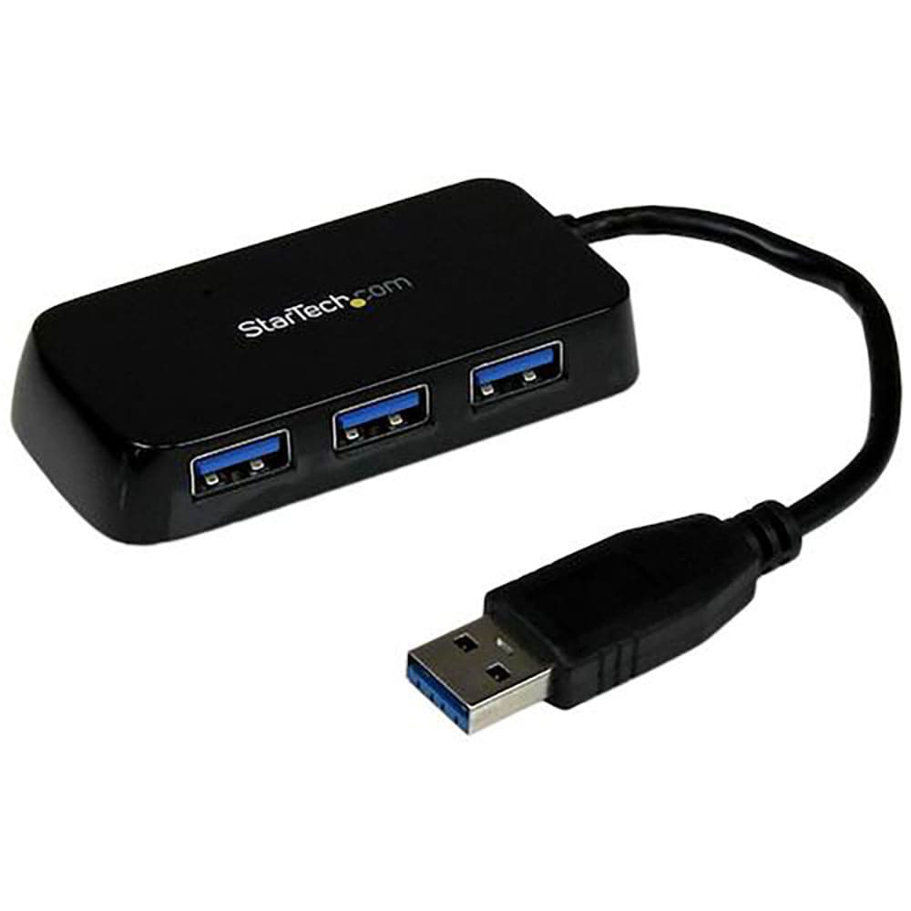 ＳｔａｒＴｅｃｈ　ＵＳＢハブ／ＵＳＢ　３．０／ＵＳＢ－Ａ　－　３ｘ　ＵＳＢ－Ａ／バスパワー／ブラッ＿