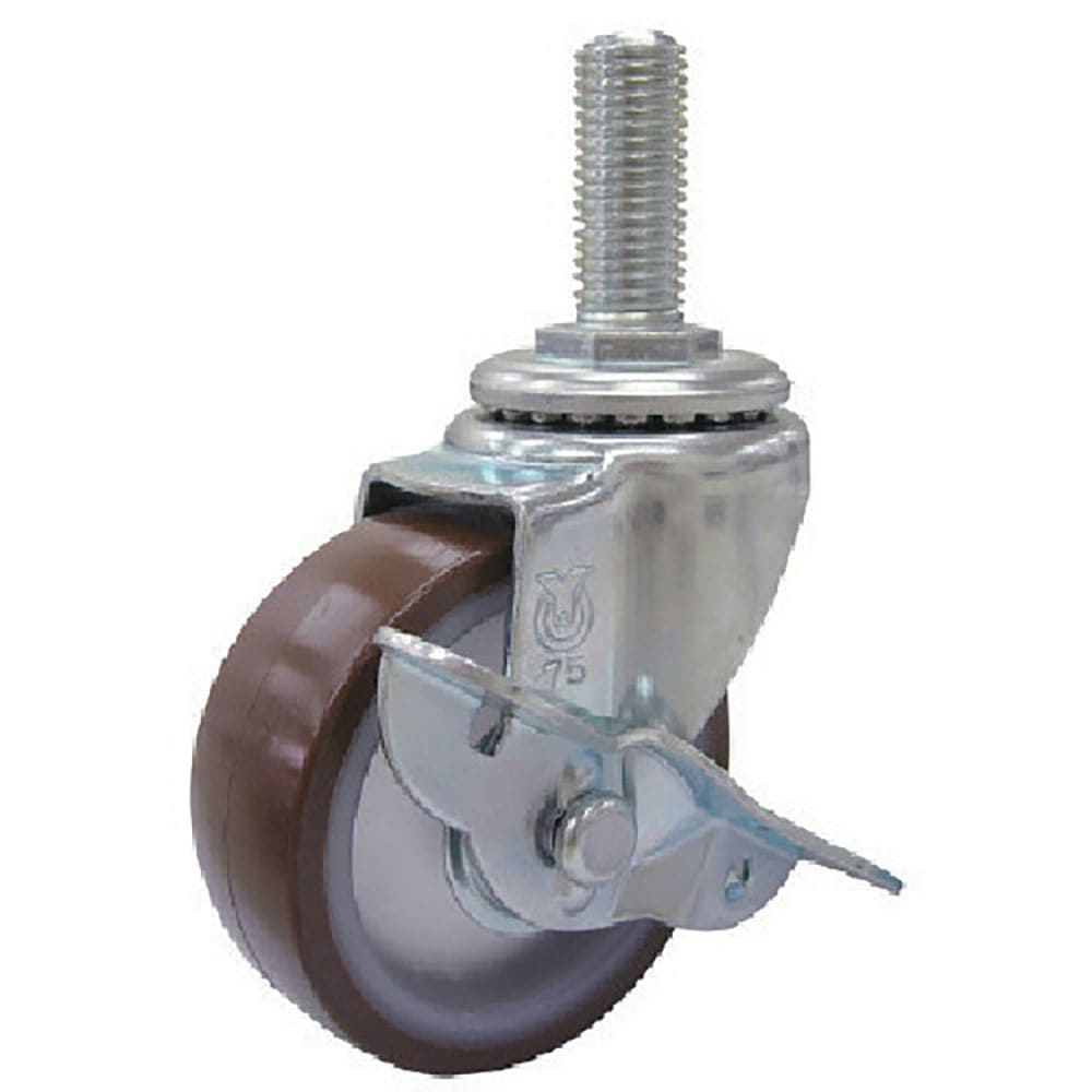 ユーエイ　ねじ込み式　自在　キャスター　ウレタン　車輪径６５ｍｍ　ストッパー付き　Ｓタイプ　ＳＴ－＿