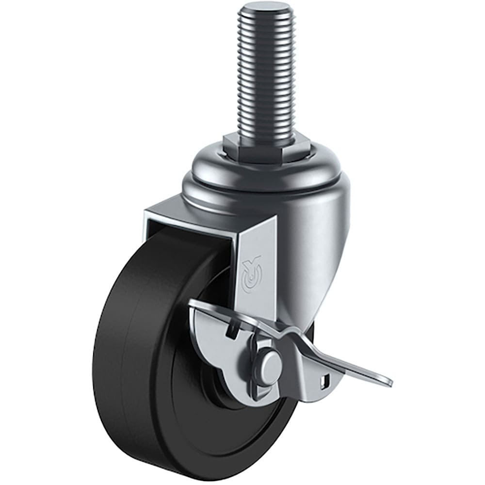 ユーエイ　ねじ込み式　自在　キャスター　導電ゴム　車輪径７５ｍｍ　ストッパー付き　Ｓタイプ　ＳＴ－＿