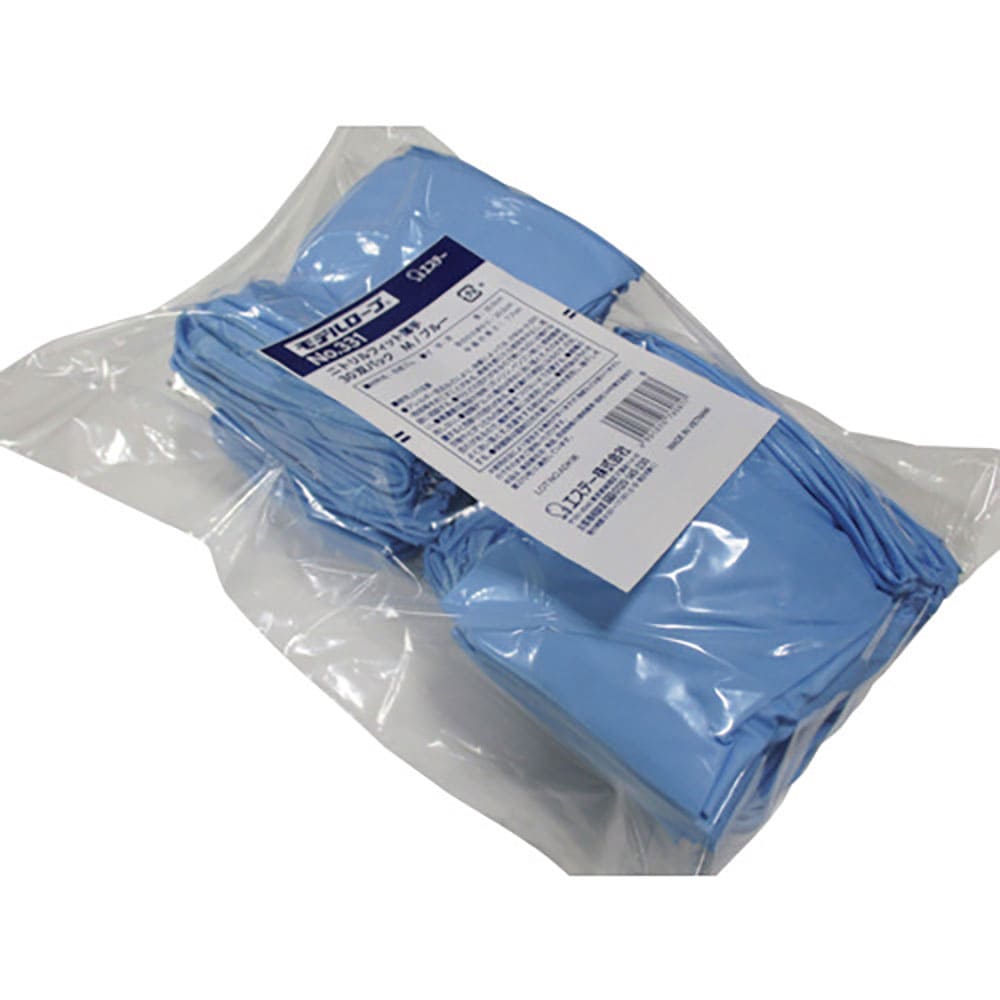 エステー　モデルローブ　Ｎｏ．３３１ニトリルフィット薄手　３０双パック　Ｍサイズ　ブルー　ＳＴ７６＿