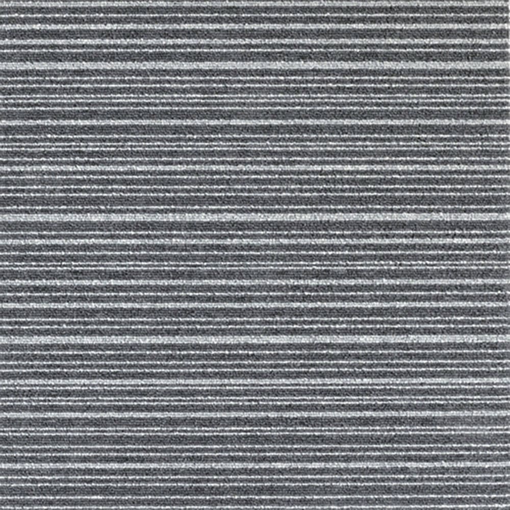 大島屋　日本製タイルカーペット　ストライプグレー　５０×５０ｃｍ　ＳＴＣＳ－０２＿