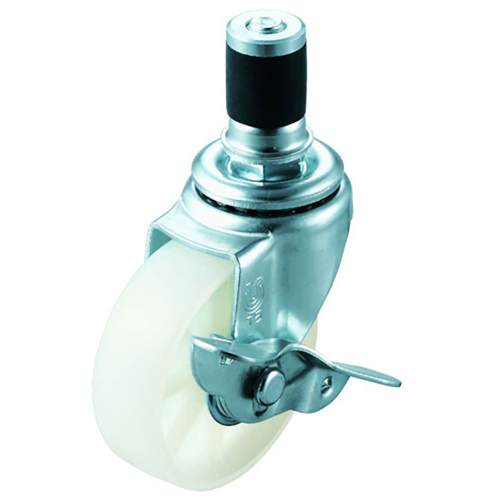 ユーエイ　差し込み式　自在　キャスター　ナイロン　車輪径７５ｍｍ　ストッパー付き　Ｓタイプ　ＳＴＦ＿