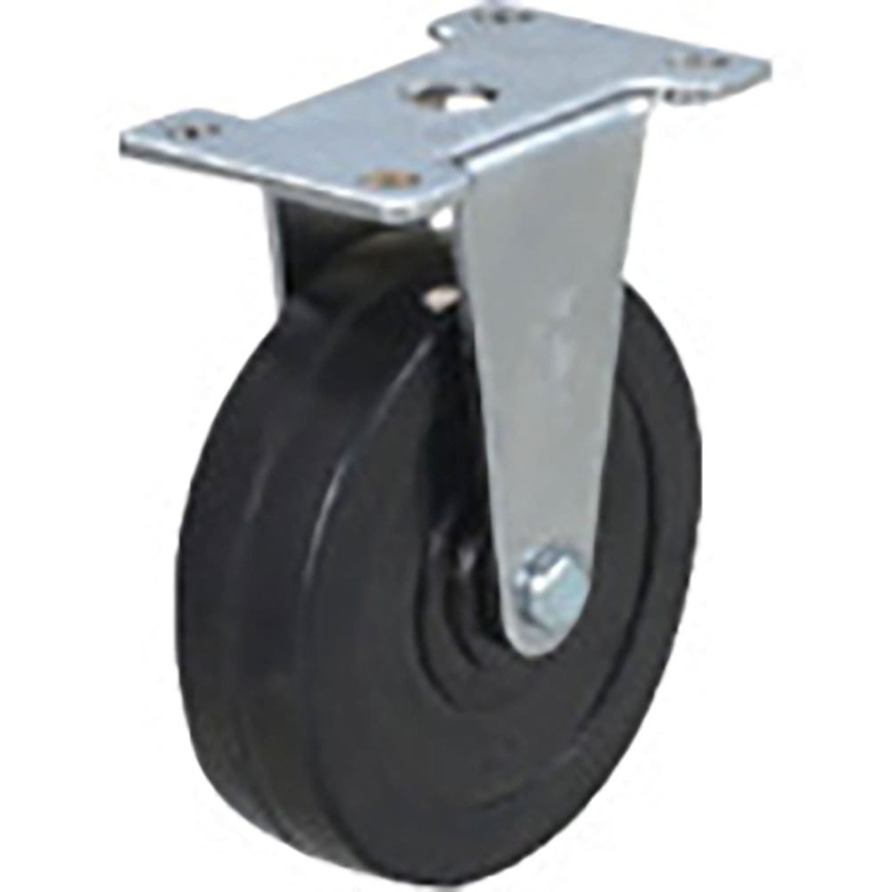 ユーエイ　プレート式　固定　ステンレスキャスター　ゴム　車輪径５０ｍｍ　　Ｅタイプ　ＳＵＳ－ＥＲ型＿