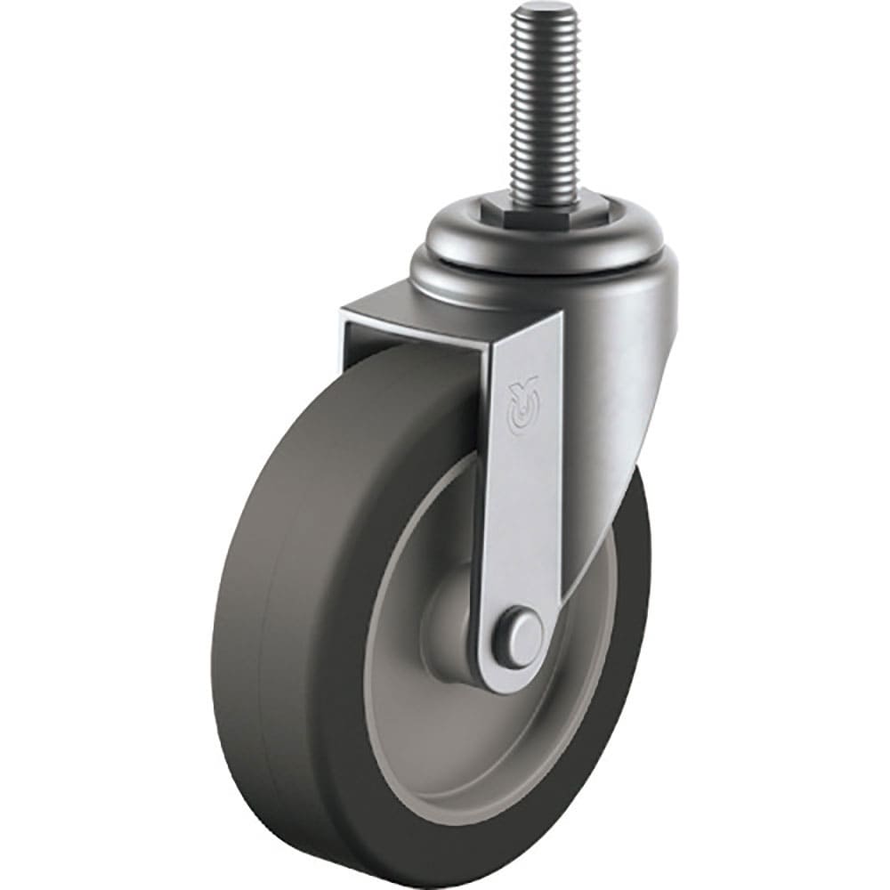 ユーエイ　ねじ込み式　自在　ステンレスキャスター　エラストマー　車輪径１００ｍｍ　　Ｅタイプ　ＳＵ＿