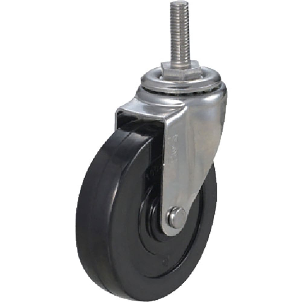 ユーエイ　ねじ込み式　自在　ステンレスキャスター　ゴム　車輪径１００ｍｍ　　Ｅタイプ　ＳＵＳ－ＥＴ＿