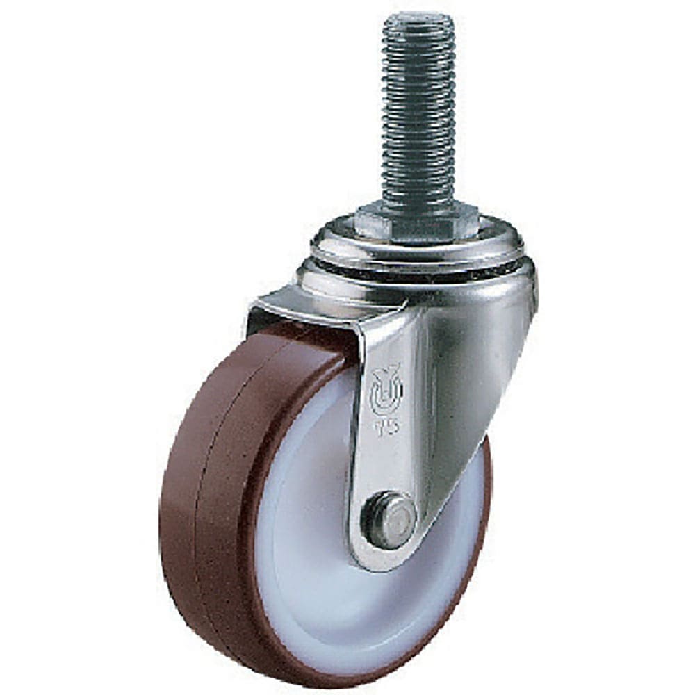 ユーエイ　ねじ込み式　自在　ステンレスキャスター　ウレタン　車輪径７５ｍｍ　　Ｓタイプ　ＳＵＳ－Ｓ＿