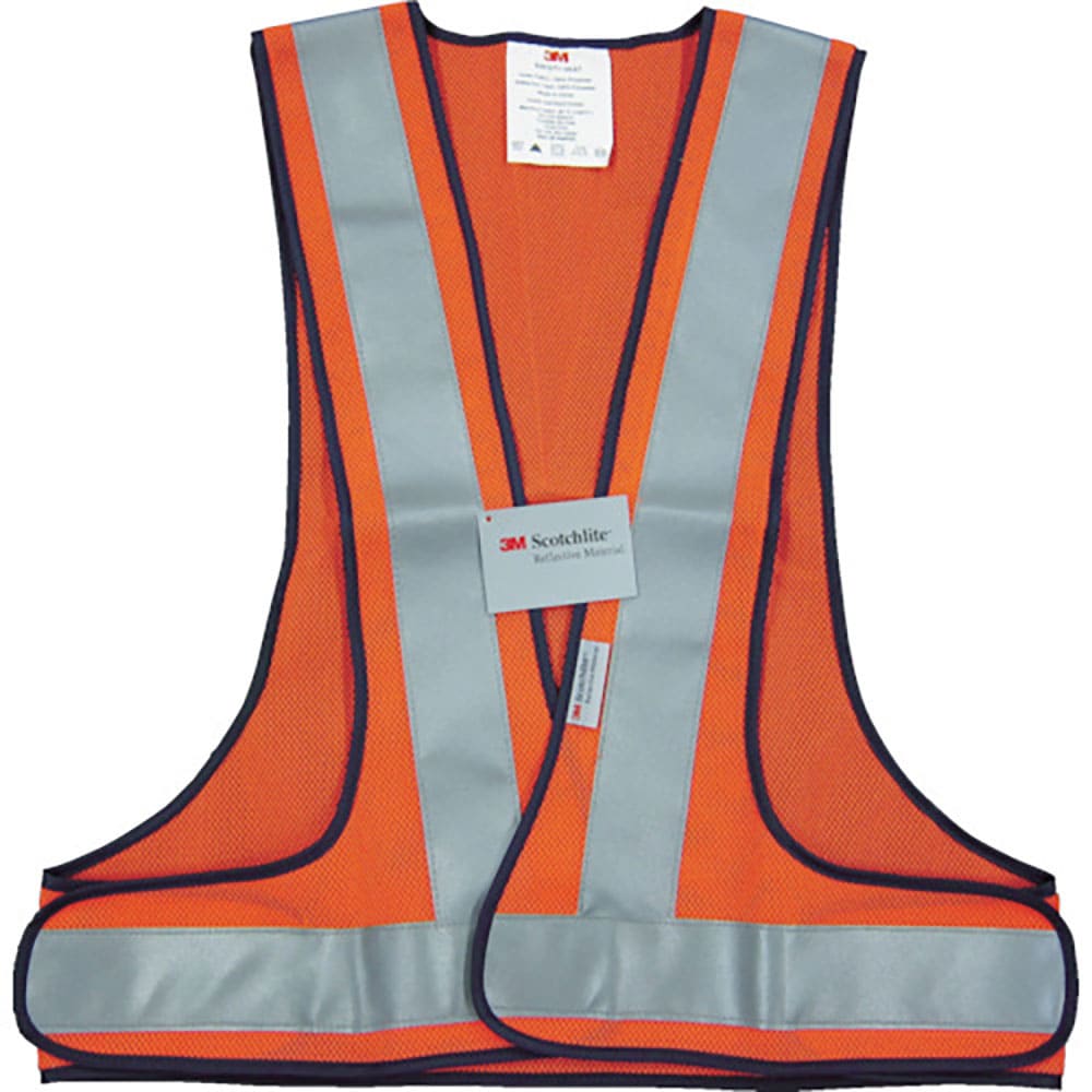 ３Ｍ　高視認性反射ベスト　ＳＶＰ－０２Ｒ　レッドオレンジ　ＳＶＰ－０２Ｒ＿