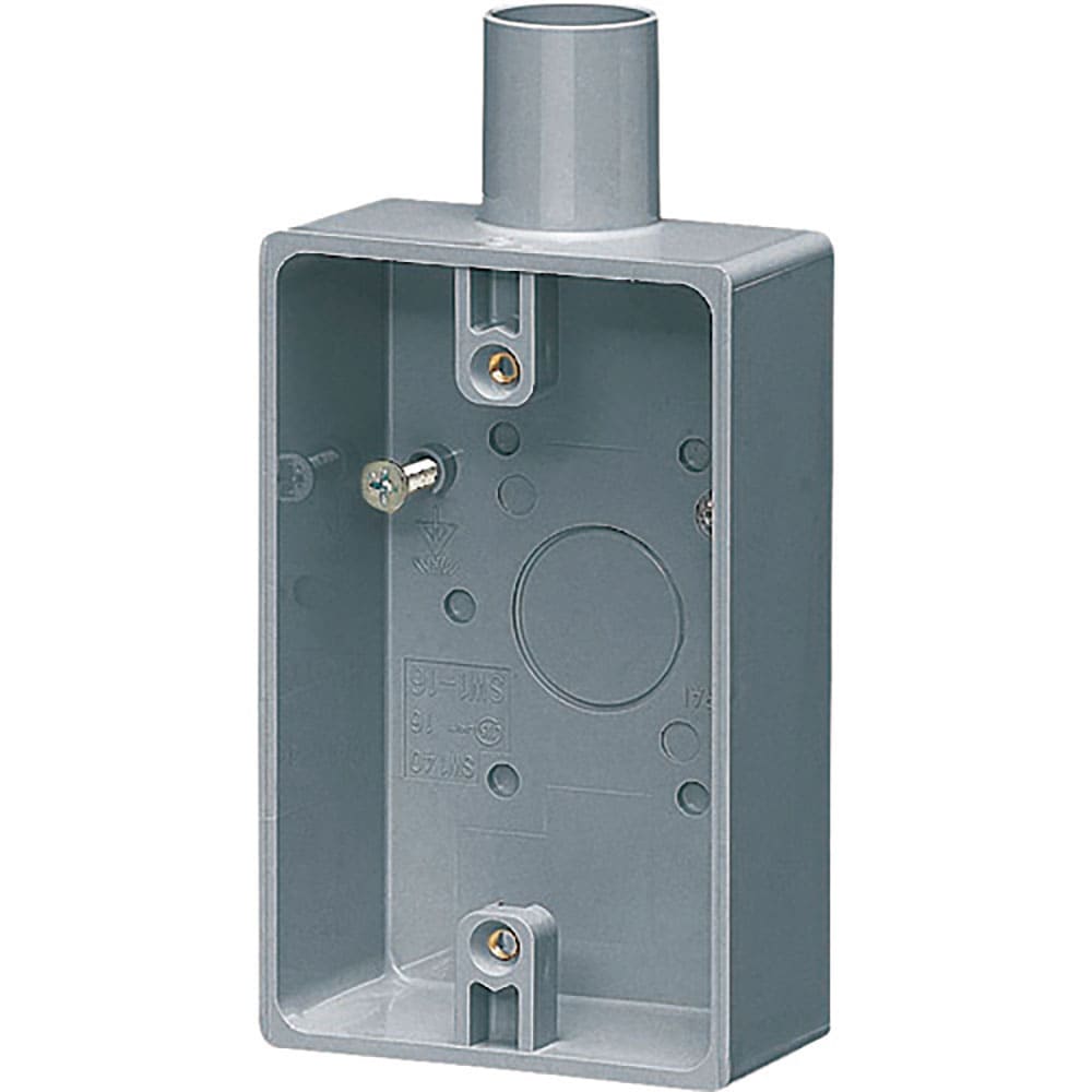 未来　露出スイッチボックス（グレー）　ＳＷ１－１６＿