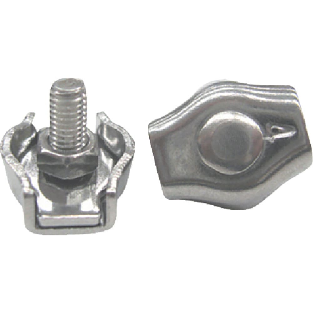 水本　ステンレス　シングルワイヤークリップ　適合ロープ径２ｍｍ　ＳＷＣ－３＿