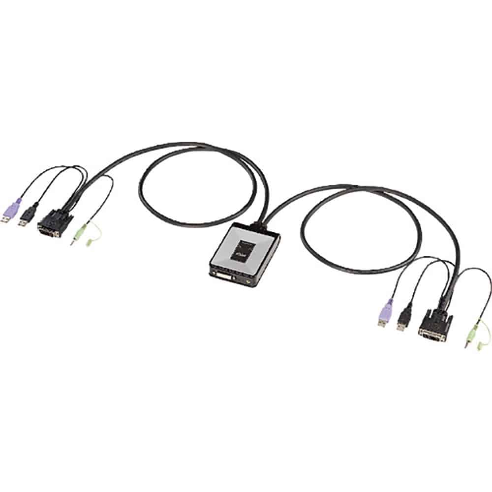 ＳＡＮＷＡ　パソコン自動切替器（２：１）　ＳＷ－ＫＶＭ２ＤＵＮ＿