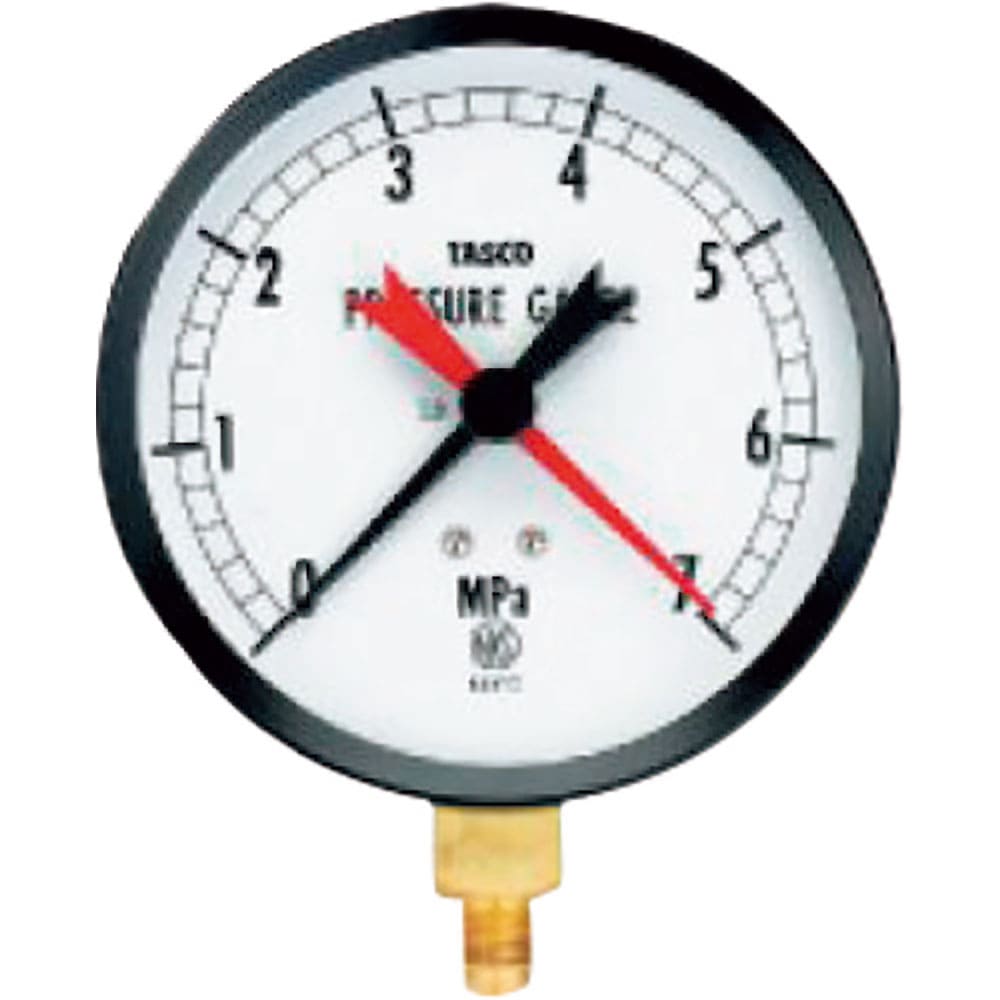 タスコ　１００φフレアタイプ圧力計（７．０ＭＰａ　設置針式）　ＴＡ１４８ＡＦ－３７０＿