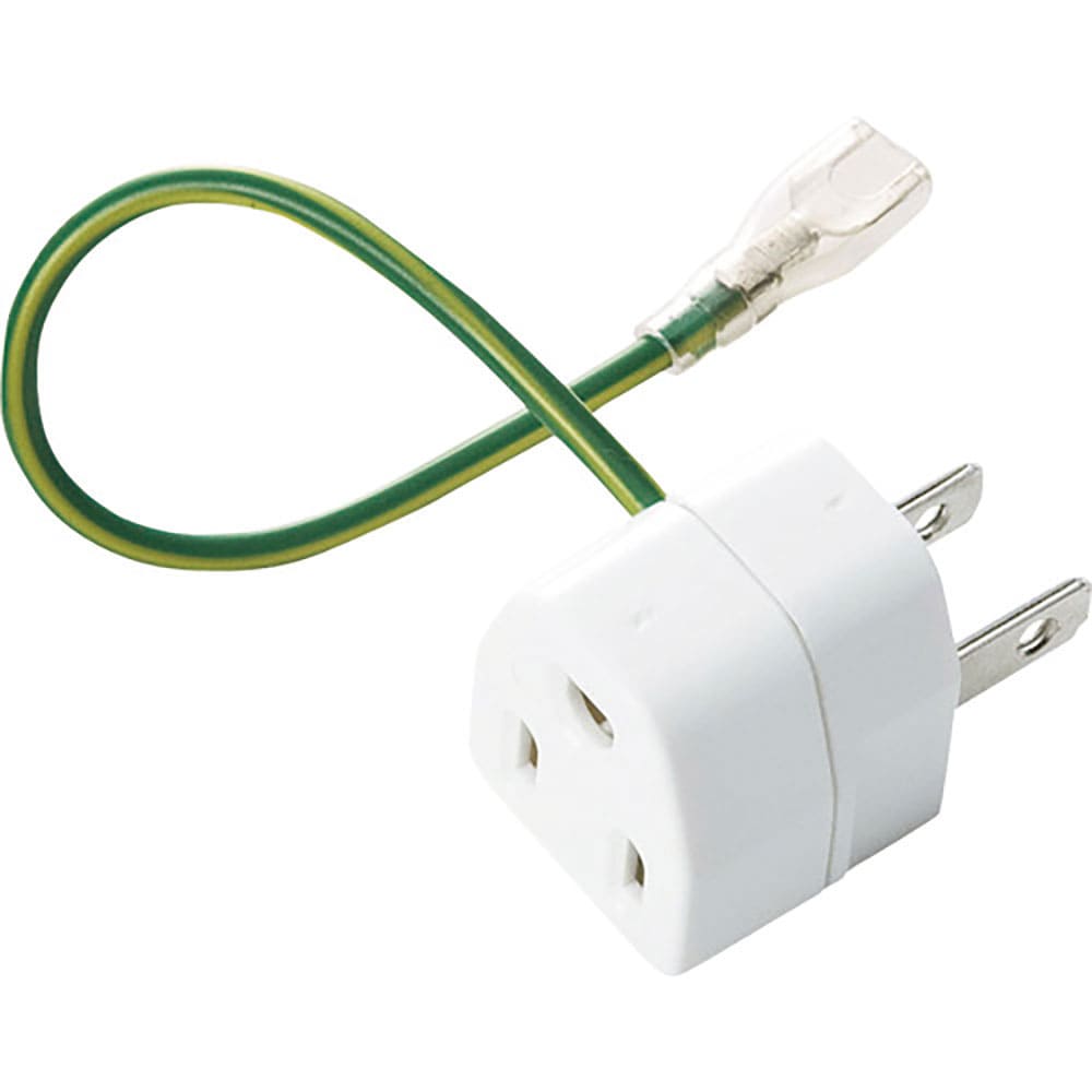 ＳＡＮＷＡ　３Ｐ→２Ｐ変換アダプタ絶縁カバー付き　ＴＡＰ－ＡＤ１Ｎ＿