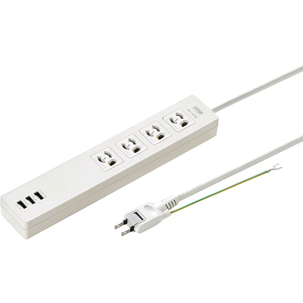 ＳＡＮＷＡ　ＵＳＢ充電機能付きタップ　ＴＡＰ－Ｆ３７Ｕ－２＿