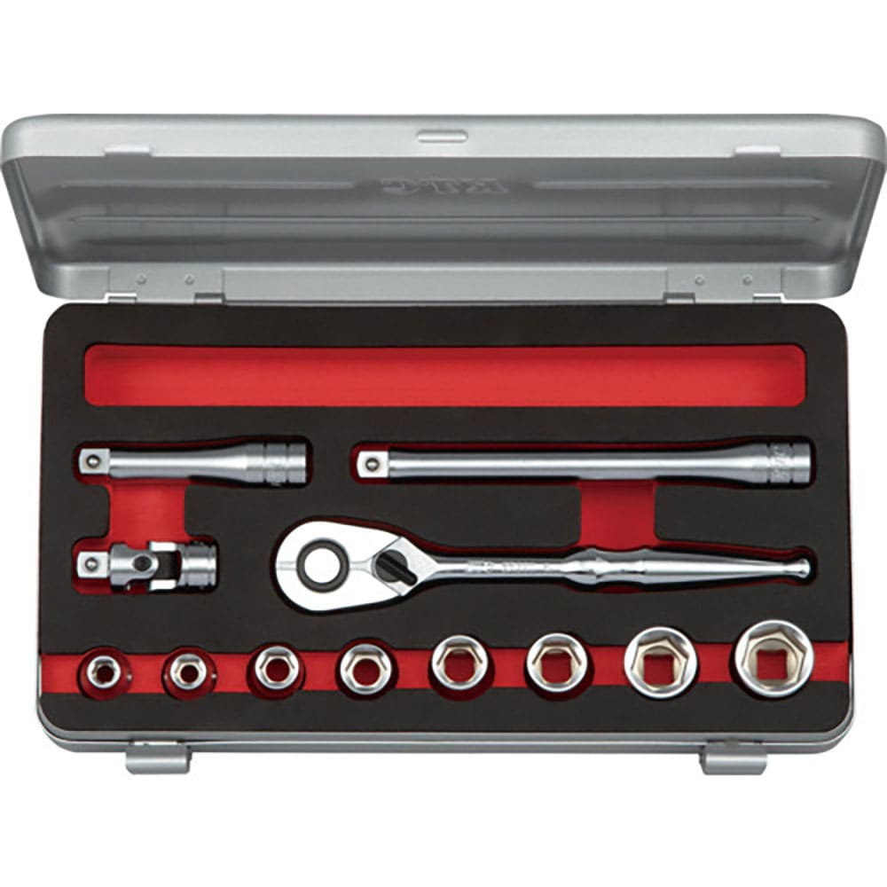 ＫＴＣ　９．５ｓｑ．ソケットセット（六角）［１２点］　ＴＢ３１２Ａ＿