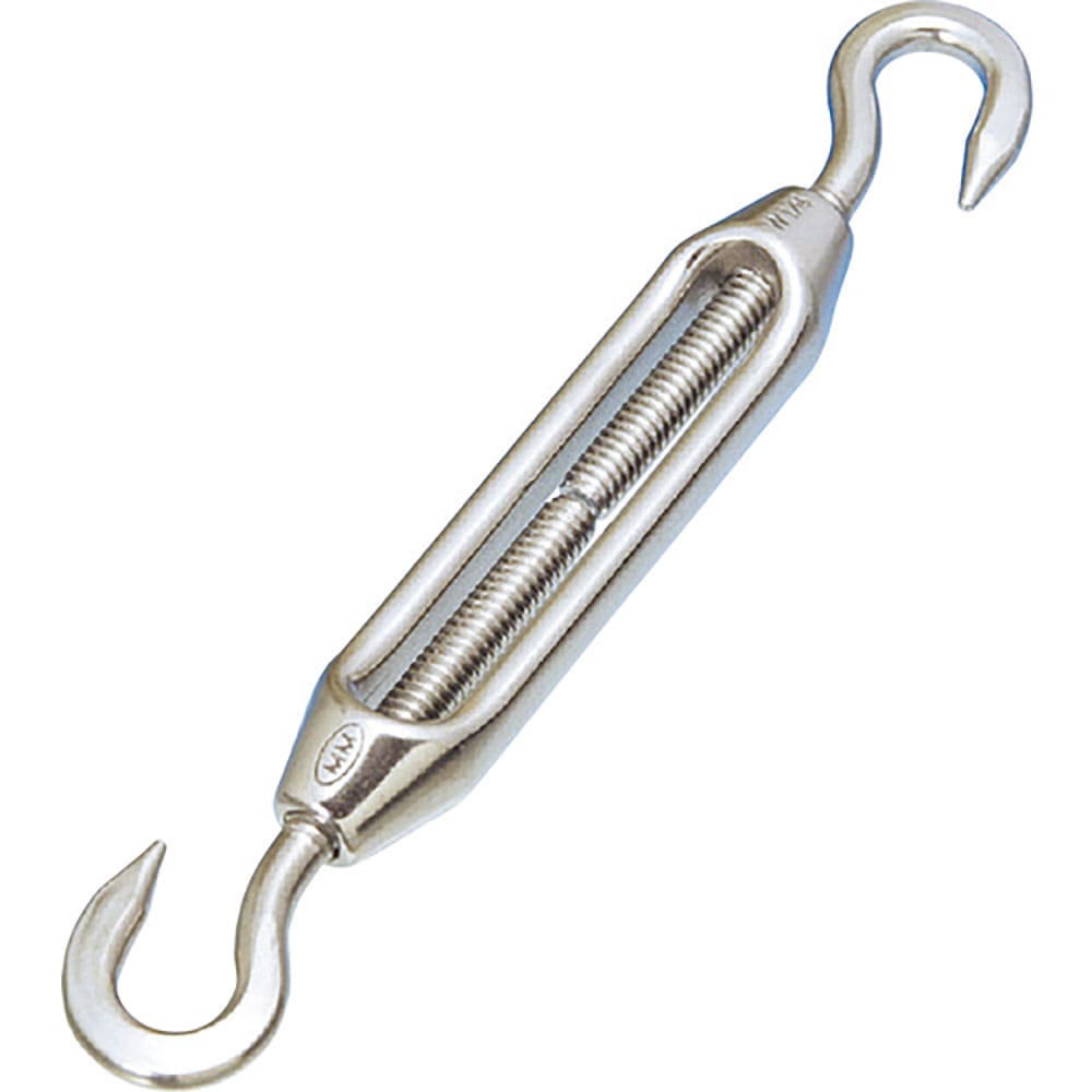 水本　ステンレス　枠式ターンバックル（フック＆フック）　捻子径Ｍ４　ＴＢ－４ＨＭ＿