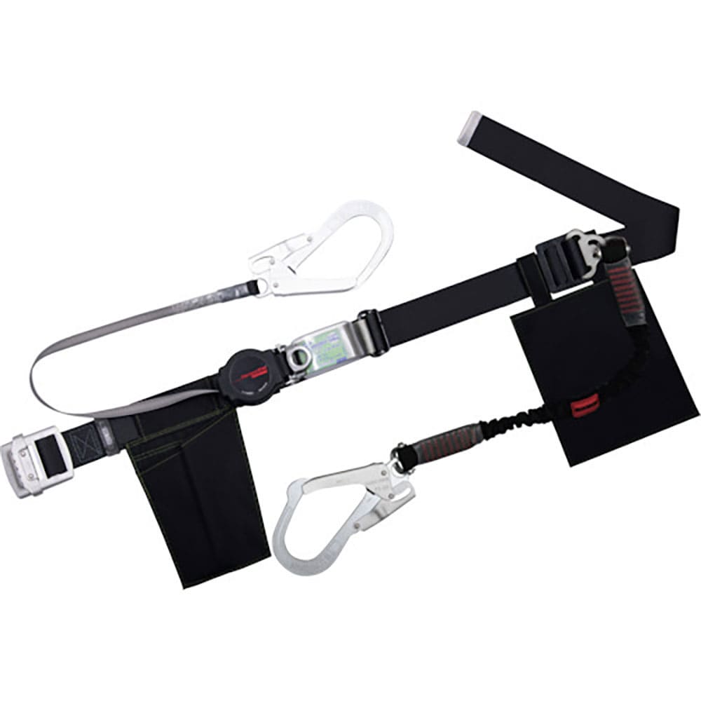 ＴＳＵＹＯＲＯＮ　胴ベルト型墜落制止用器具（巻取タイプ）補助ロープ２丁掛け仕様　ロック機構付きワン＿