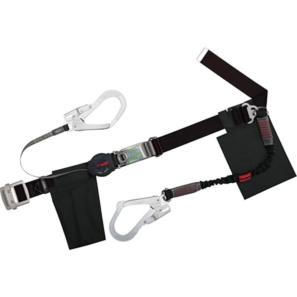 ＴＳＵＹＯＲＯＮ　胴ベルト型墜落制止用器具（巻取タイプ）補助ロープ２丁掛け仕様　ロック機構付きワン＿