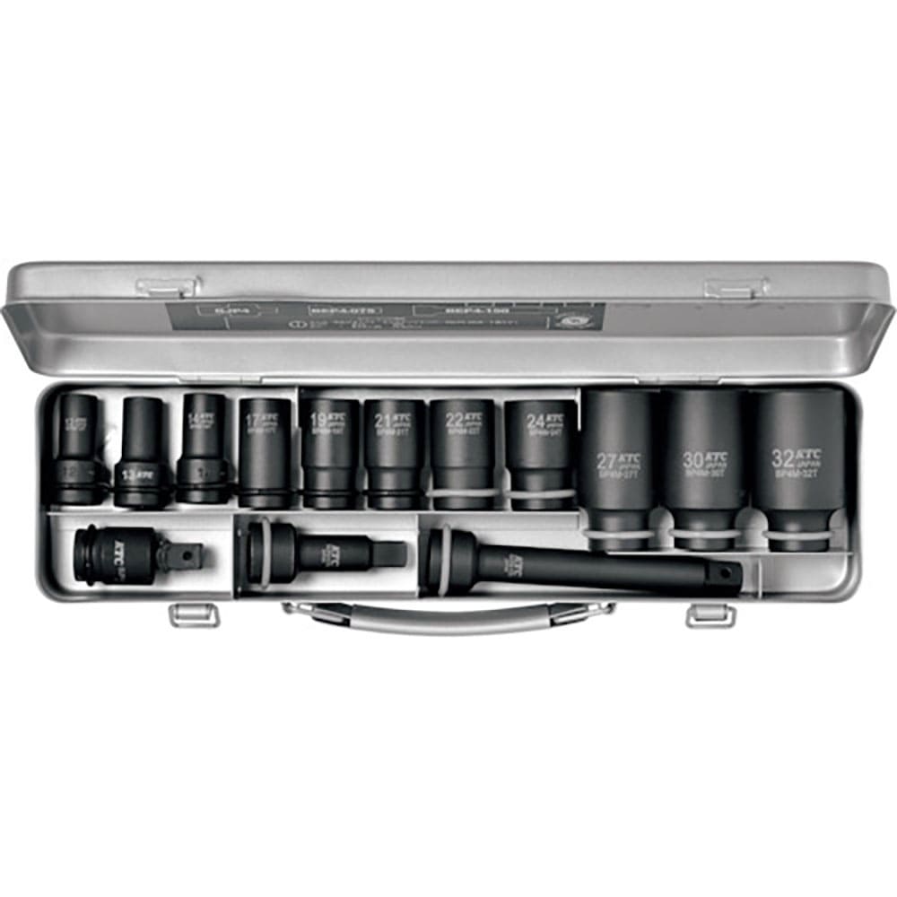 ＫＴＣ　１２．７ｓｑ．インパクトレンチ用ソケットレンチセット（セミディープ薄肉）　ＴＢＰ４Ｍ１１Ｔ＿